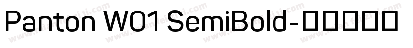 Panton W01 SemiBold字体转换